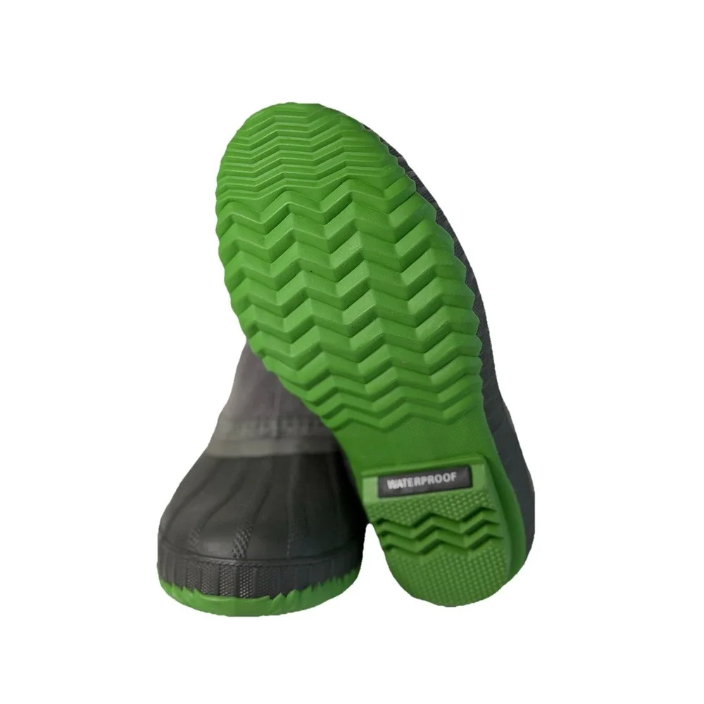 Sorel Youth Cheyanne II Chelsea‎ waterproof duck boot Gray/Green Size 1Y No Box